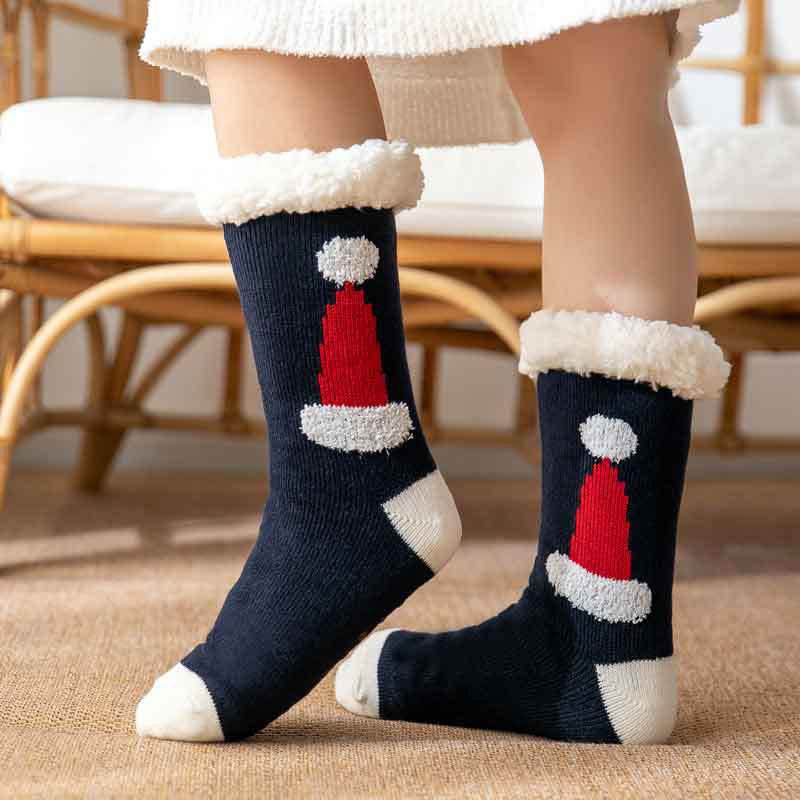 Weihnachten heißer Verkauf Rentier gepolsterte Baumwollsocken