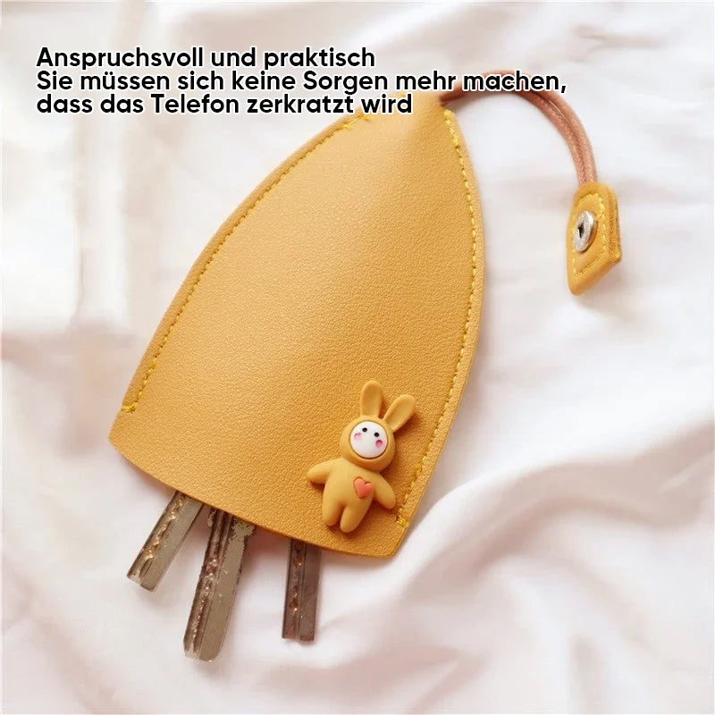 Niedlichen Früchten PU-Leder Schlüsseltasche