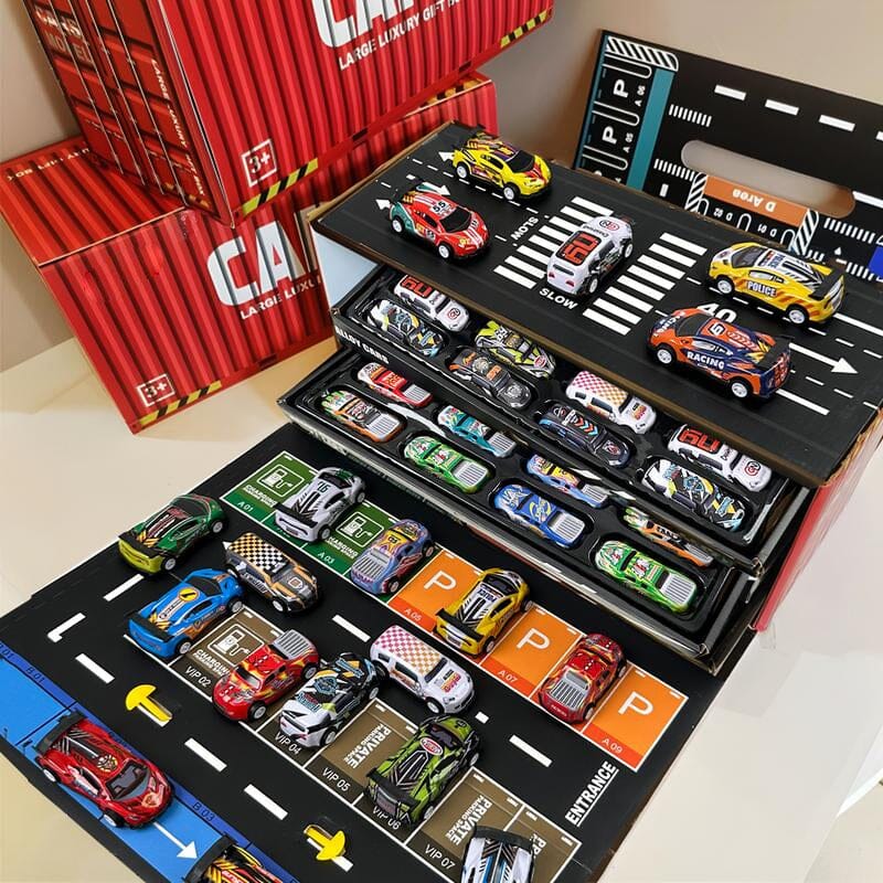 48 Spielzeug-Rennautos aus Legierung