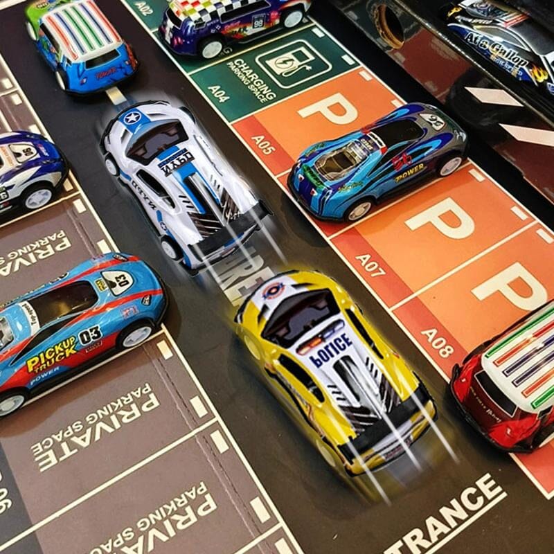 48 Spielzeug-Rennautos aus Legierung