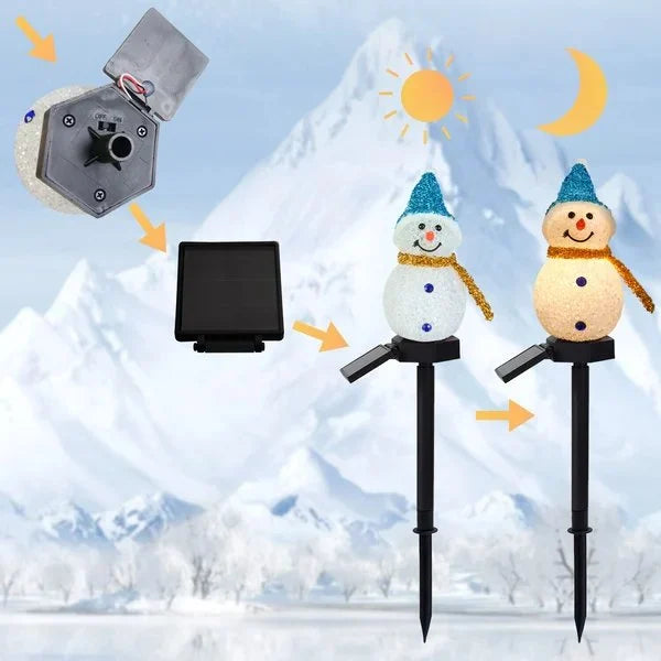 Wasserdichte Solar Schneemann Lampe