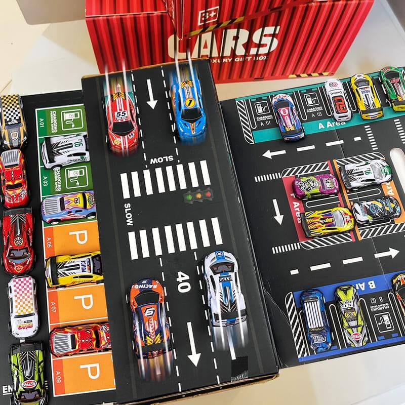 48 Spielzeug-Rennautos aus Legierung