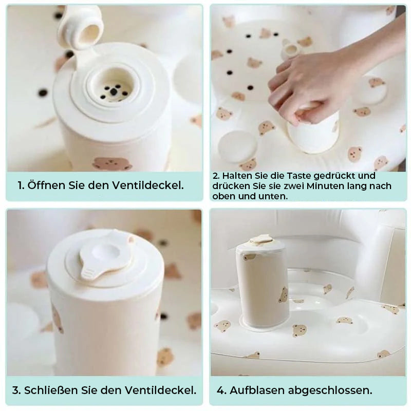Aufblasbarer Babyhochstuhl