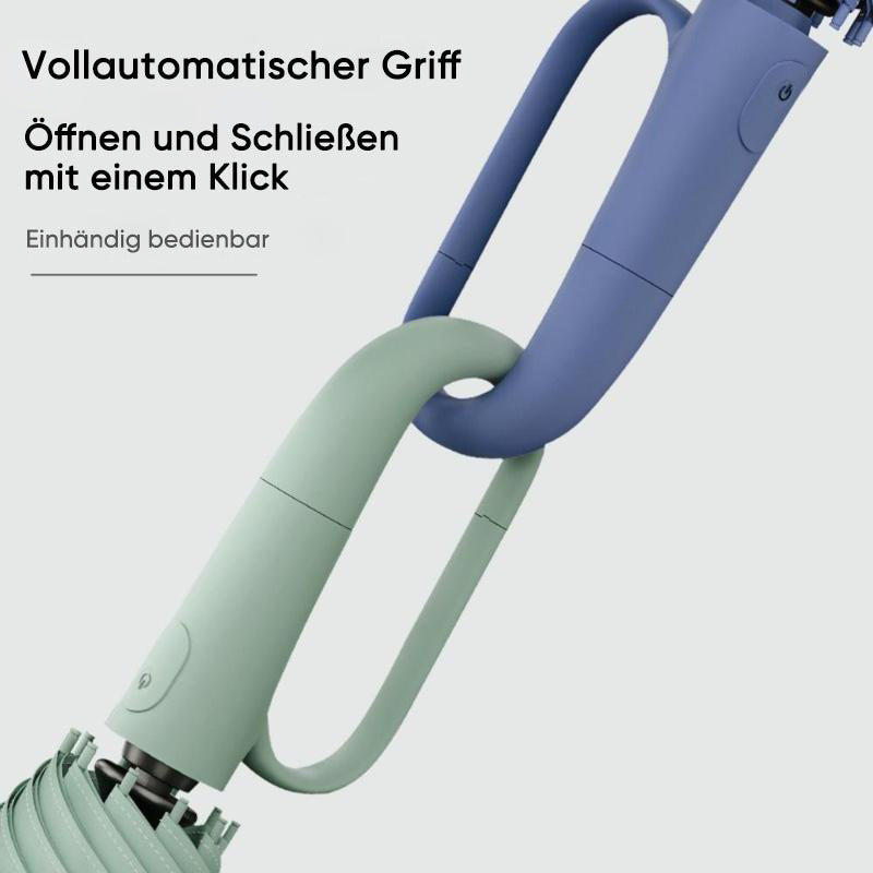 Kreativer winddichter, verstärkter Regenschirm mit Ringschnalle