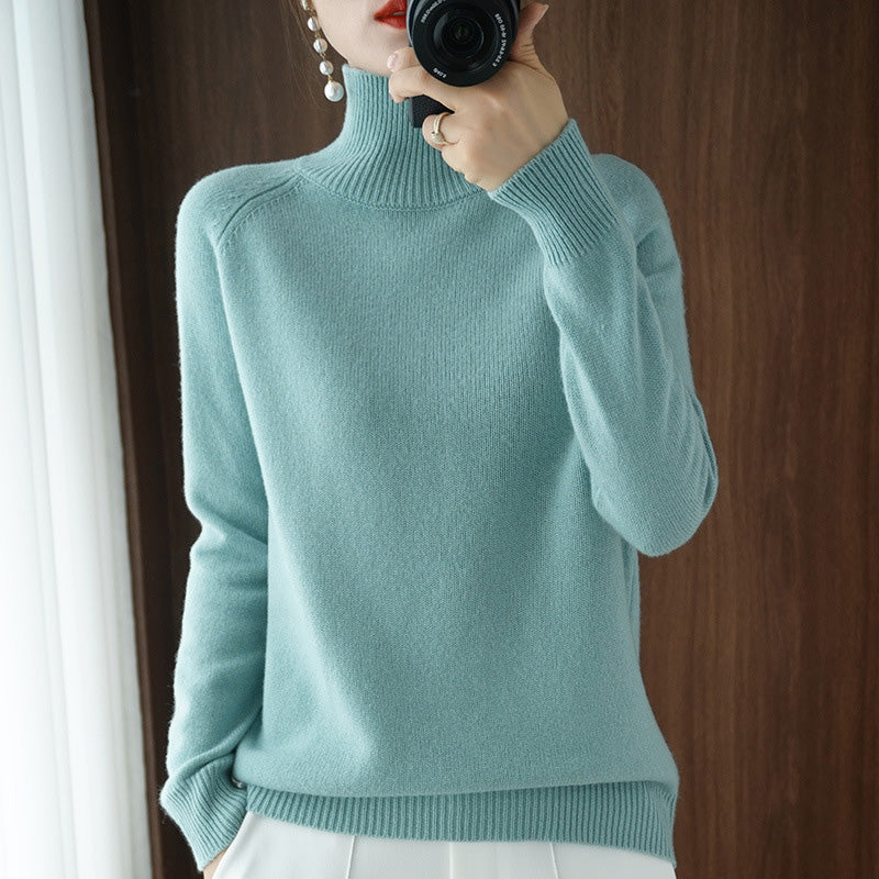 Solider Rollkragenpullover für Damen