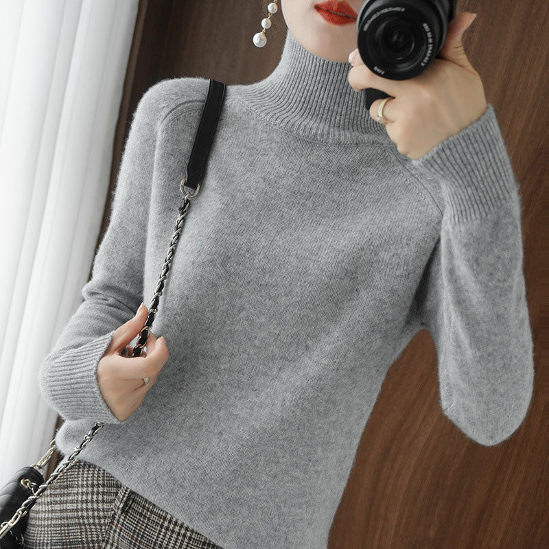 Solider Rollkragenpullover für Damen