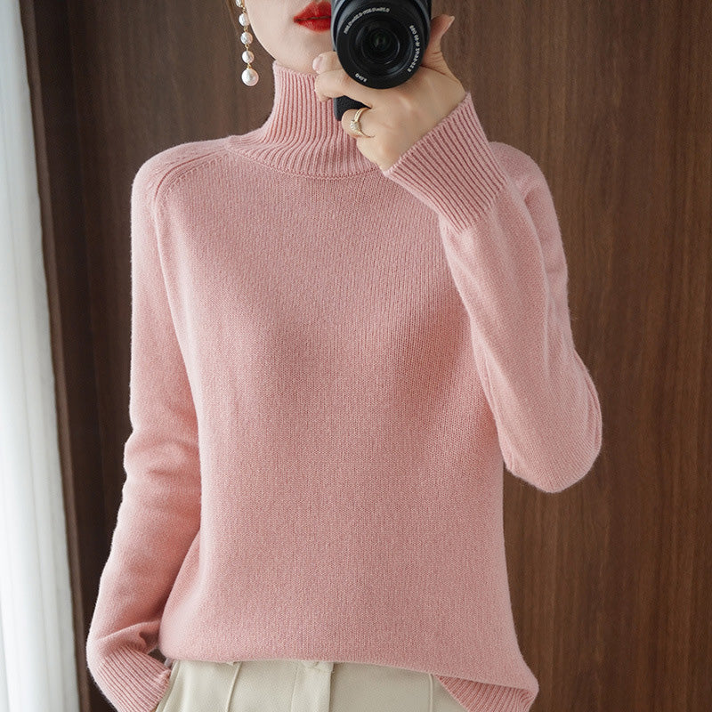 Solider Rollkragenpullover für Damen