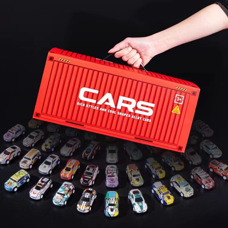 48 Spielzeug-Rennautos aus Legierung