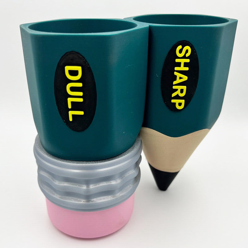 Kreativer Stifthalter in Bleistiftform