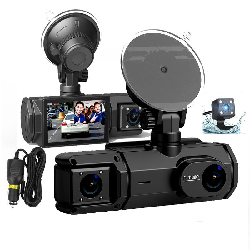 3-Objektiv-Auto-DVR-Dashcam