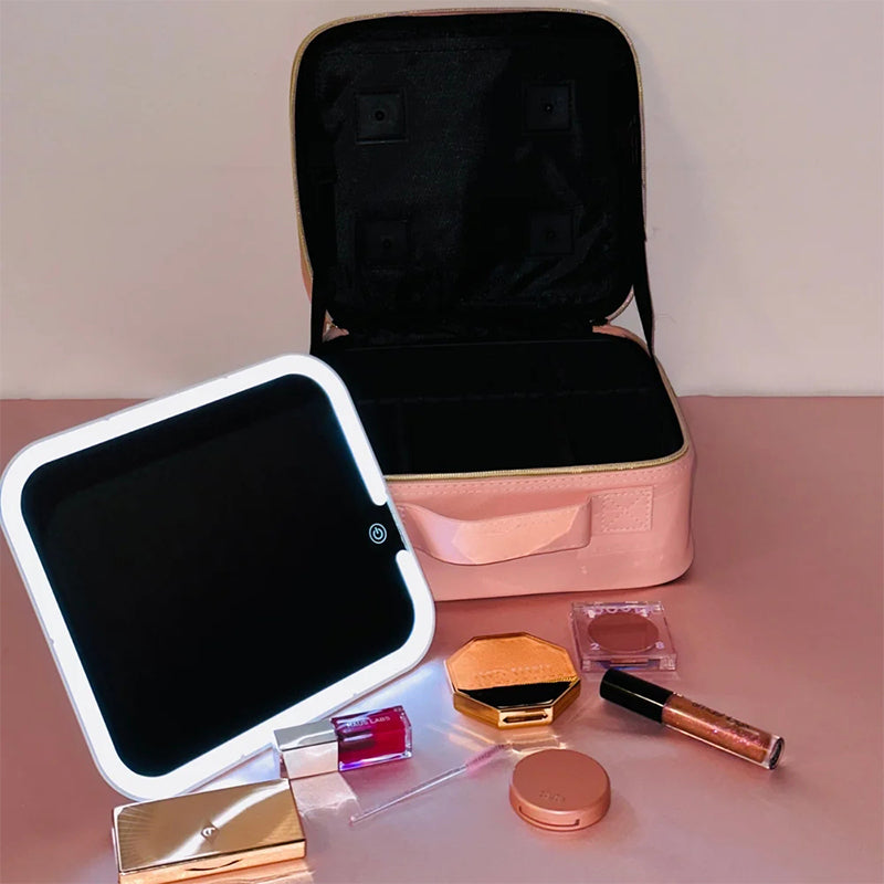 Schminktasche mit LED-Spiegel