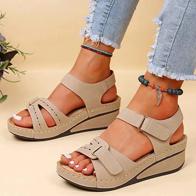Damen Fischmaul Freizeit Sandalen