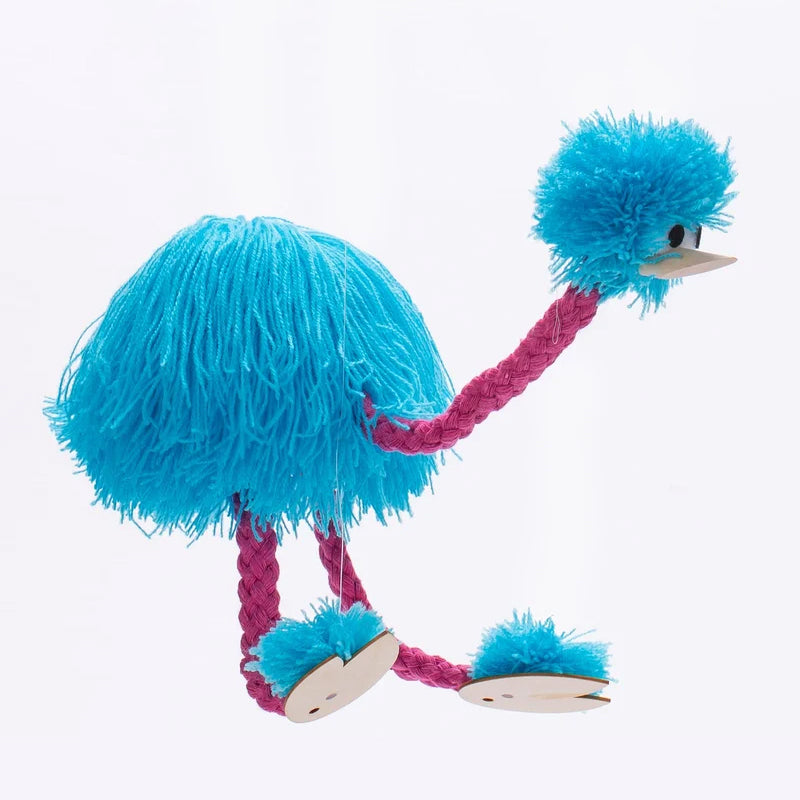 Straußenpuppe Marionette