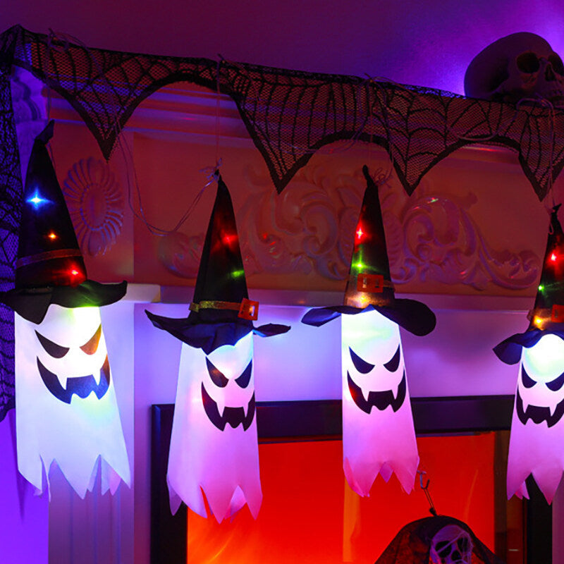 Halloween-hängende leuchtende Hexenhut-dekorative Lichter