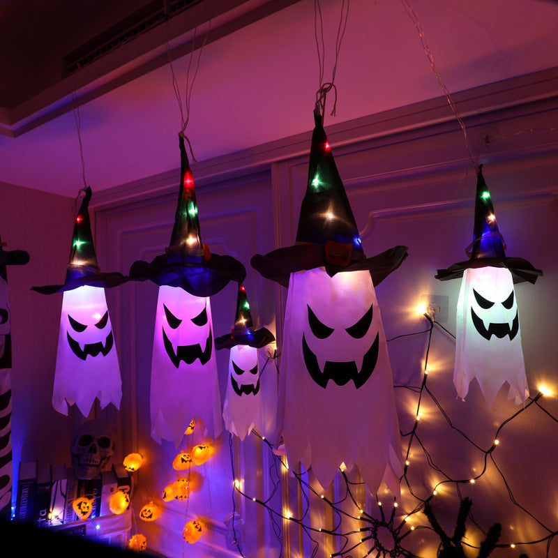 Halloween-hängende leuchtende Hexenhut-dekorative Lichter
