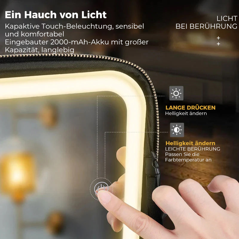 Schminktasche mit LED-Spiegel
