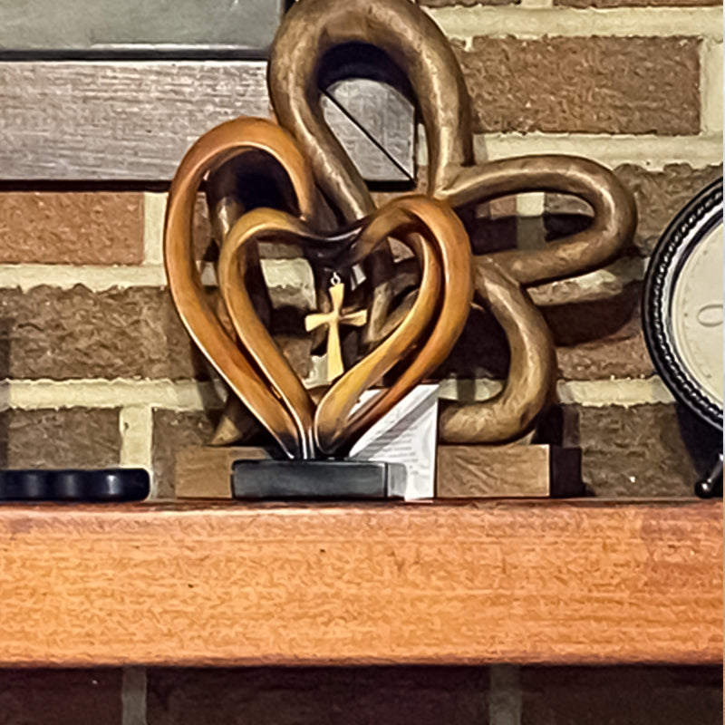 Ostern Jesus verschlungene Herzen Kreuz Ornamente