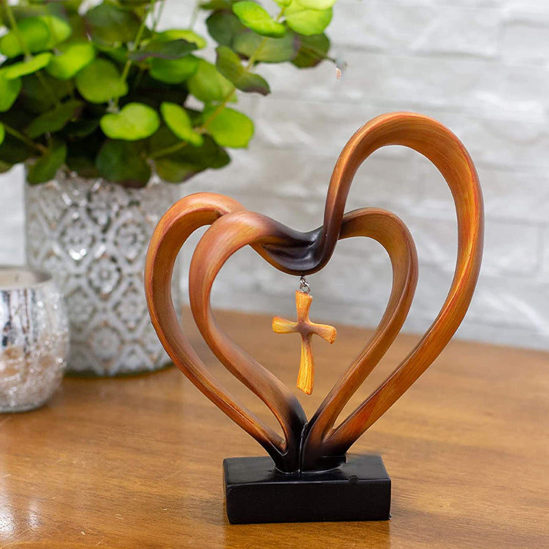 Ostern Jesus verschlungene Herzen Kreuz Ornamente