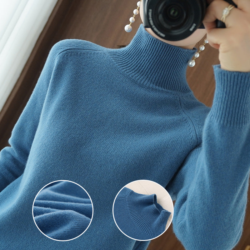 Solider Rollkragenpullover für Damen