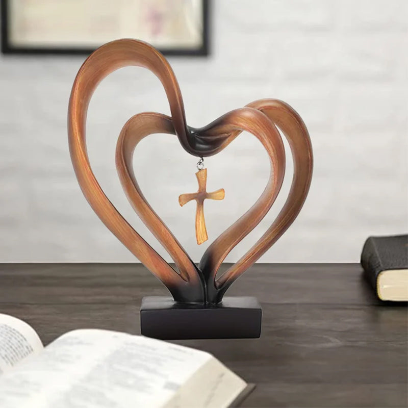 Ostern Jesus verschlungene Herzen Kreuz Ornamente