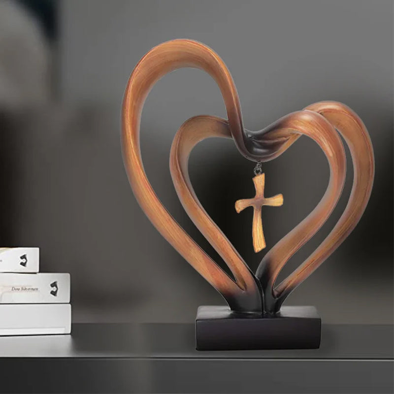 Ostern Jesus verschlungene Herzen Kreuz Ornamente