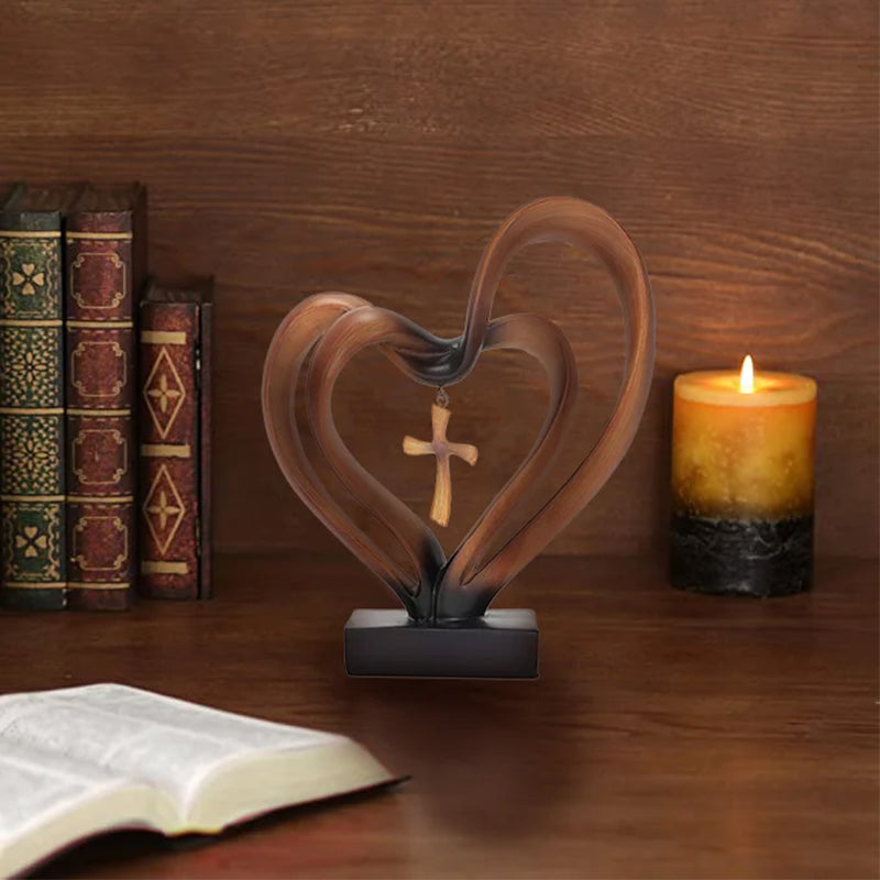 Ostern Jesus verschlungene Herzen Kreuz Ornamente