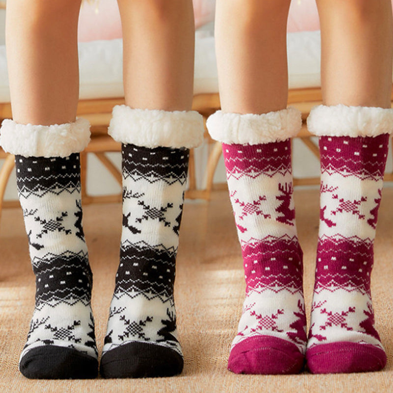 Weihnachten heißer Verkauf Rentier gepolsterte Baumwollsocken
