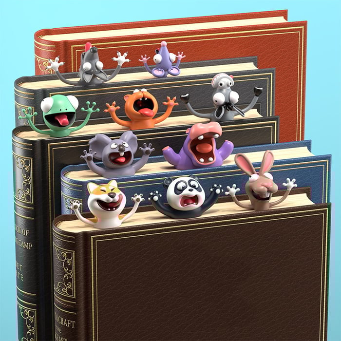 3D Tier Lesezeichen
