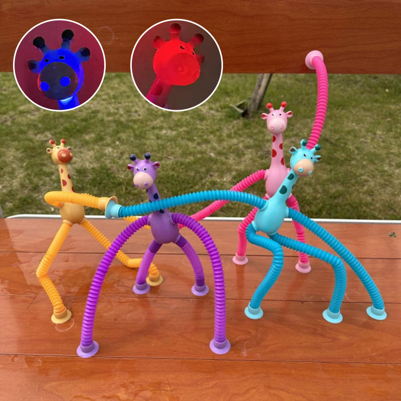 Teleskop-Giraffenspielzeug mit Saugnapf
