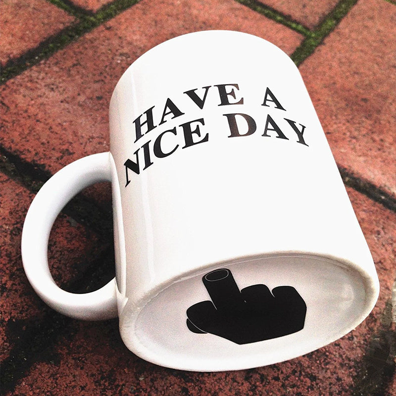 🖤Lustige Mittelfinger-Tasse