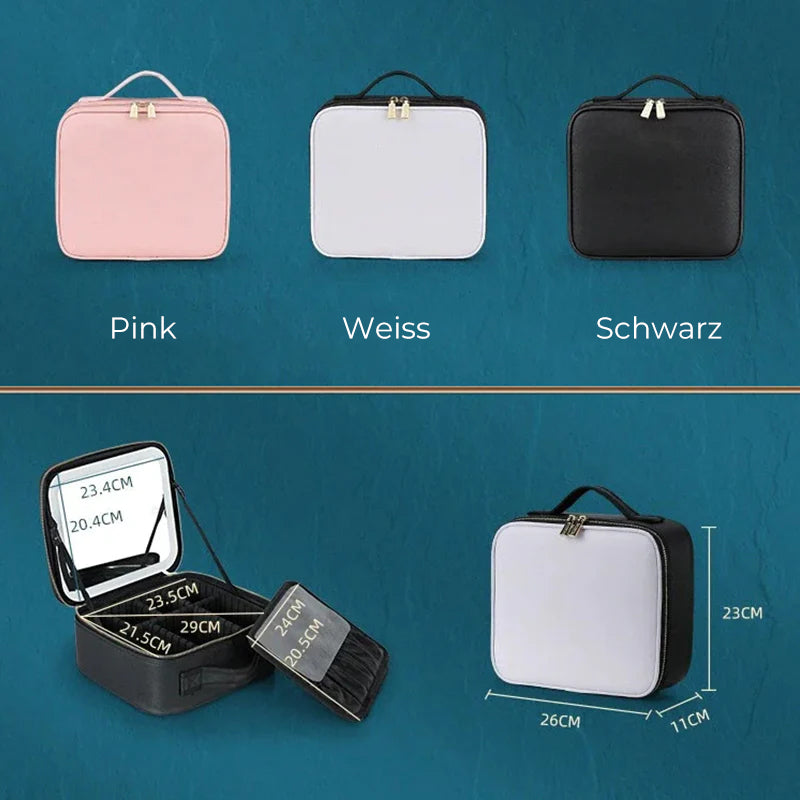 Schminktasche mit LED-Spiegel