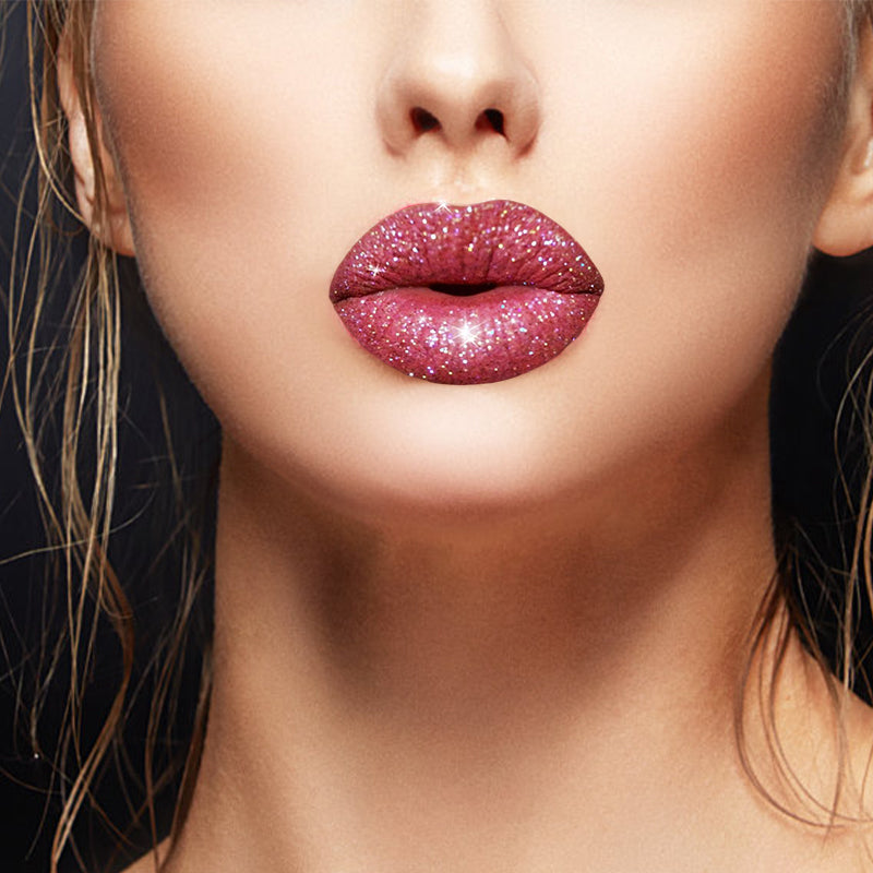Glitzernder wasserfester langanhaltender Lipgloss