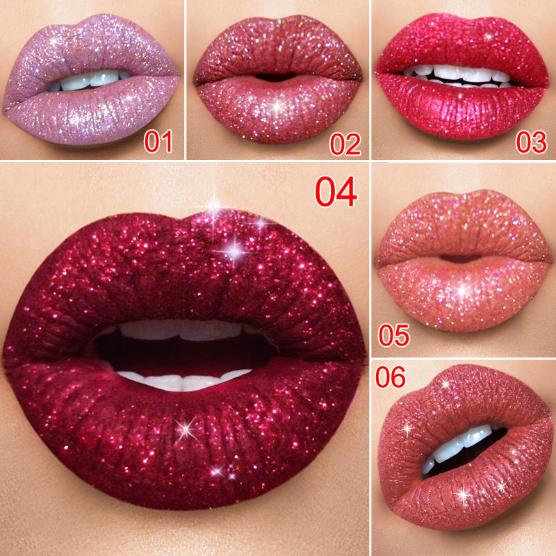 Glitzernder wasserfester langanhaltender Lipgloss