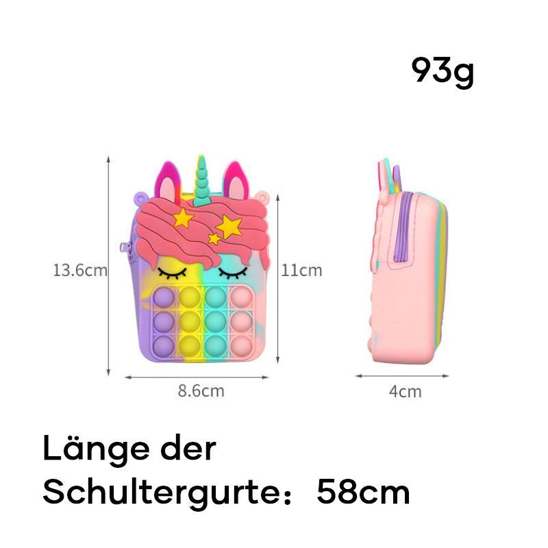 Süße Umhängetasche mit Pop-Blasen